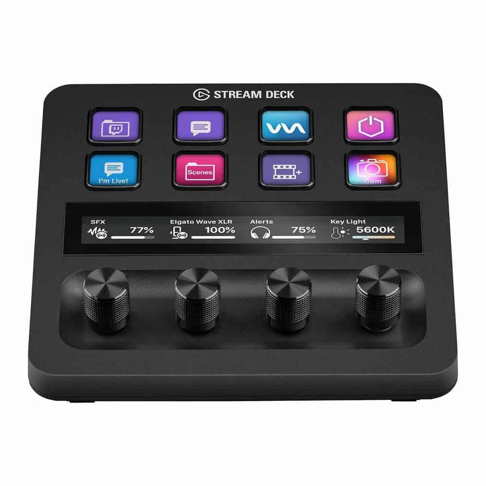 (image for) Elgato Stream Deck + 8 Key Customisable LCD Content Creation Controller